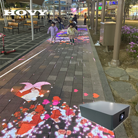 Projection interactive de sol pour rue commerciale HOVY : plus de 80 jeux interactifs avec mises à jour gratuites à vie