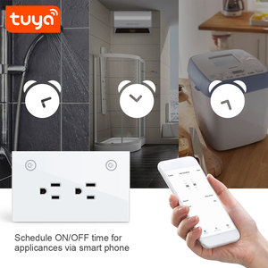 2025 nuovo sistema di automazione domestica versione noi Tuya Smart Wifi presa 2CH WiFi Smart presa a muro PST-SM-PW801 - Product Image 5