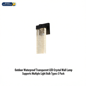 Lampada da parete a LED impermeabile per esterni, a striscia lunga, in lega di alluminio, 110-240V, confezione da 2 - Product Image 1