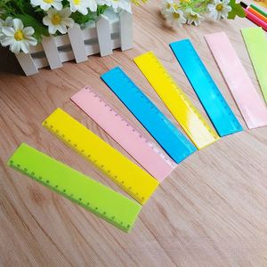 ไม้บรรทัดสีลูกกวาดแบบกำหนดเองได้ - ไม้บรรทัดพลาสติกขนาด 6 นิ้ว สำหรับแจกเป็นของที่ระลึกพร้อมพิมพ์โลโก้ สำหรับนักเรียนและงานอีเว้นท์ - Product Image 2