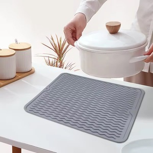 <span class=keywords><strong>Tapis</strong></span> de drainage en silicone à motif ondulé avec crochet pour comptoir, <span class=keywords><strong>tapis</strong></span> de séchage, <span class=keywords><strong>tapis</strong></span> pour évier de bar, <span class=keywords><strong>tapis</strong></span> de repas, planche à découper, <span class=keywords><strong>tapis</strong></span> antidérapant - Product Image 4