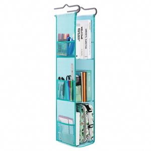 Custom 3-Shelf Adjustable Hanging Locker Organizer Foldable Locker Shelf Organizer with Mesh Pocket for School Work - Product Image 2