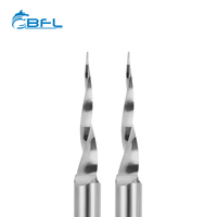 BFL Carburo de tungsteno Single Flauta Grabado End Mills Fresa herramientas Endmill Cutter