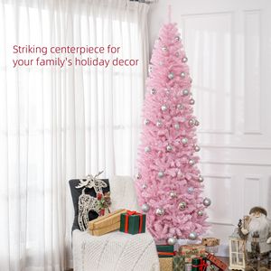 Árbol de Navidad Artificial Db Slim Douglas Fir de 8 pies sin Luces, Decoración Interior con Base, Ligero y Fácil de Instalar - Product Image 5
