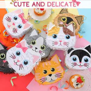Piñatas Personalizadas de Gatito Nicro, Bolsa de Dulces, Recuerdo de Fiesta de Baby Shower o Cumpleaños, Juguete 3D, Piñata Mini al por Mayor para Niños - Product Image 2