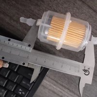 Dieselgenerator-Kraftstofffilter 5/6/8/10 kW Transparentes Filterelement Modell 186 99% Effizienz