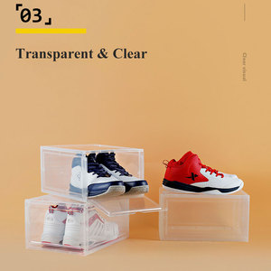 Étagère transparente en acrylique pour chaussures de sport, boîte de rangement pour chaussures de sport géantes - Product Image 3