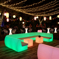 Muebles de Salón para Fiestas y Bodas al Aire Libre, Sofá Puff Lounge y Muebles de Club, Muebles de Salón para Discotecas
