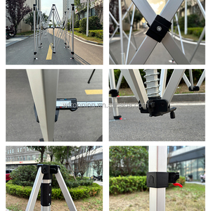 Rangka Tenda Pop Up Lipat Instan Komersial, Dapat Disesuaikan, Aluminium Besi 30mm 40mm, Ukuran 10x10ft 10x20ft - Product Image 4
