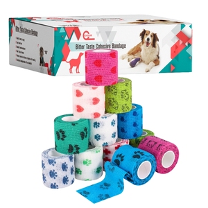 Perban Elastis Perekat Diri Tahan Air Custom Print, Perban Elastis Bernapas untuk Hewan Peliharaan, Perban Vet Wrap untuk Hewan - Product Image 2