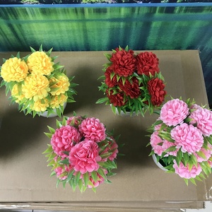 Fleurs de <span class=keywords><strong>chrysanthème</strong></span> 21 cm, <span class=keywords><strong>fleur</strong></span> artificielle en bonsaï pour la décoration de bureau - Product Image 4