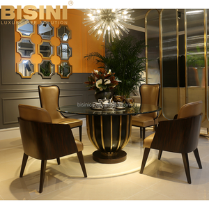 BISINI Lusso Moderno Da Pranzo In Legno Mobili, Rettangolare Estesa Nero Tavolo Da Pranzo - Product Image 6