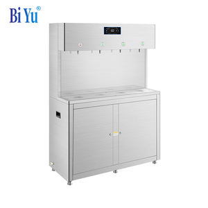 Ticari Paslanmaz Çelik Dikey Sıcak ve Soğuk Su Sebili, Doğrudan İçilebilir ve Kamu İçme Suyu için Su Arıtma Özellikli - Product Image 5