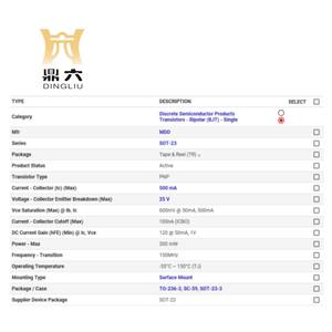 Kit d'assortiment de transistors DING LIU TO-92 S9012 S9013 S9014 <span class=keywords><strong>S8050</strong></span> S8550 2N3904 2N3906 BC327 BC337 TL431 TRANS PNP 25V 0,5a <span class=keywords><strong>SOT23</strong></span> - Product Image 2