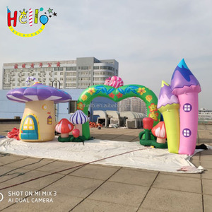 Parc D'attractions décoration Gonflable Arche D'entrée Gonflable Champignon Arc Fleur Gonflable d'arche - Product Image 3