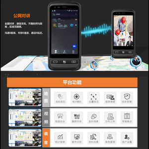 Talkie-walkie Android mondial à écran tactile 5G POC, batterie 4000 mAh, localisation GPS, utilisation civile, compatibilité réseau complète - Product Image 4