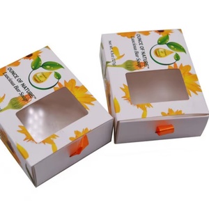 Boîte d'emballage en gros pour savon, boîte biodégradable personnalisée pour savonnette, emballage unique en papier kraft avec fenêtre pour petits articles de bain - Product Image 1