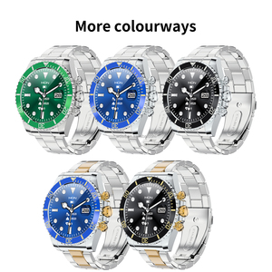 Đồng hồ thông minh wedtserha Đồng hồ thông minh đeo tay bằng kim loại gọi điện thoại BT sang trọng thời trang mới Đồng hồ thông minh hiển thị tròn bằng thép không gỉ chống nước IP68 - Product Image 2