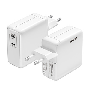 Nouveau chargeur rapide haute puissance 100W, norme européenne, compatible avec les téléphones Samsung, l'iPhone 16 d'Apple et les ordinateurs portables dotés de deux ports USB-C - Product Image 2