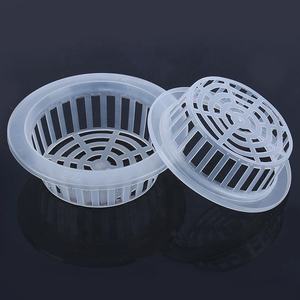 Hydroponic Net <strong>Pots</strong> Transparent clear Orchid Breathable Drainage Anti Rot Root Special Mesh Plastic Flower Mesh <strong>Pot</strong> Net Cup - Product Image 1