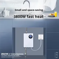 Chauffe-eau électrique mural instantané anti-gel, séparation eau chaude et froide, eau chaude en 3 secondes pour usage hôtelier et domestique