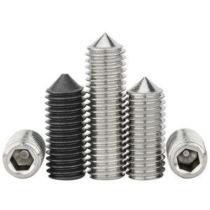 육각 소켓 세트 나사 플랫 포인트 중국 도매 헤드리스 육각 알렌 나사 스테인레스 스틸 M2 M3 M6 그럽 세트 나사 - Product Image 5