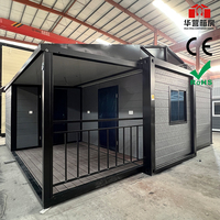 Casas Contenedor de Acero Plegables y Expandibles de 20 pies, Modelo 2024, Modernas, Impermeables, Prefabricadas, Tipo Granny Flat, en Venta