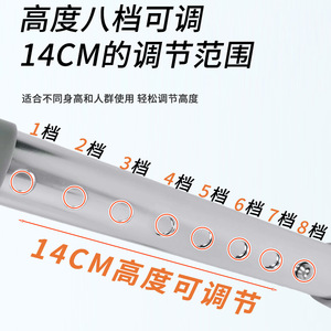 Aide à la marche en alliage d'aluminium réglable en hauteur pour la réadaptation post-opératoire et le soutien des personnes handicapées - Product Image 2