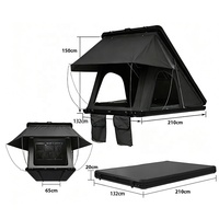 Carpa de Techo Triangular Impermeable para 2 Personas, de Aluminio Rígido, con Tela Oxford, para las 4 Estaciones