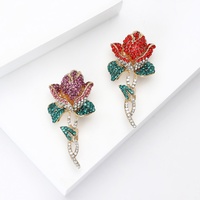 Nieuwe Vergulde Zinklegering Strass Prachtige Druivenbroche Dames Kinderen Bruiloft Banket High-end Luxe Cadeau