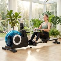 Máquina de Remo Profesional ZB-RM-5 EN957, Equipo de Gimnasio en Casa, Remo con Resistencia Graduable, Capacidad de Carga de 120 kg