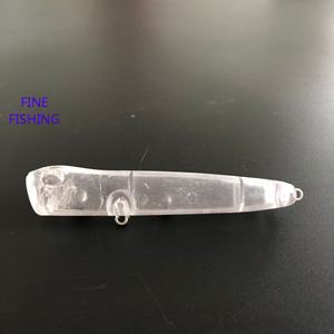 Corps de leurre de pêche vierge non peint pour crankbait, stickbait et popper 3 1/2 pouces 2/5 OZ 65 # - Product Image 4