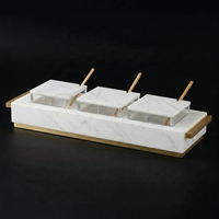 Ensemble de vaisselle à miel en lucite abeille dorée, bol à miel en acrylique avec assiette, cuillère abeille dorée, pour la table de Rosh Hashanah, Judaica, pour le Nouvel An juif