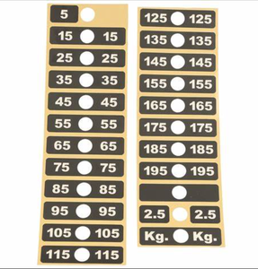 ملصق قابل للتخصيص لوزن الأوزان الفولاذية - مضاد للانزلاق وشديد التحمل لمعدات اللياقة البدنية - Product Image 5