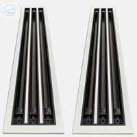 Diffuseur d'air linéaire réglable pour système HVAC, grille d'aération de plafond