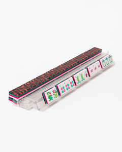 Tuiles de Mahjong Américain Personnalisées à 4 Couches, 160 Tuiles en Plastique avec Motifs Léopard Rouge et Tortue, <span class=keywords><strong>Idées</strong></span> Cadeaux de Luxe - Product Image 2