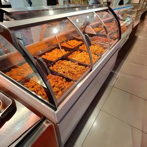 <span class=keywords><strong>Vitrina</strong></span> <span class=keywords><strong>de</strong></span> exhibición <span class=keywords><strong>de</strong></span> alimentos comercial <span class=keywords><strong>de</strong></span> panel <span class=keywords><strong>de</strong></span> <span class=keywords><strong>vidrio</strong></span> termoformado con opción <span class=keywords><strong>de</strong></span> grabado frontal para almacenamiento <span class=keywords><strong>de</strong></span> varias categorías <span class=keywords><strong>de</strong></span> marca personalizada - Product Image 1