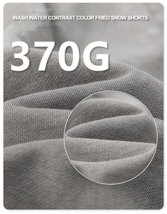 Novedades de Verano, Pantalones Cortos de Algodón 100% de 370 Gramos con Bloques de Color y Lavado Ácido para Hombre, Venta al Por Mayor Personalizada - Product Image 5