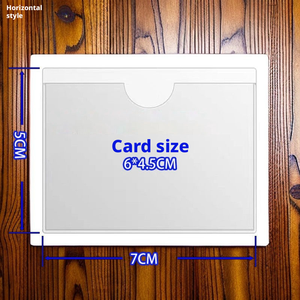 ที่ใส่ป้าย PVC แบบมีกาว<span class=keywords><strong>ใน</strong></span>ตัว ขนาดสั่งทำได้ กันน้ำ กันฝุ่น สำหรับชั้นวางสินค้าในคลังสินค้า - Product Image 4