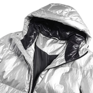 Doudoune personnalisée pour hommes de haute qualité Garder au chaud Style nord Hiver Argent Col montant Logo avant Séchage rapide Respirant - Product Image 3