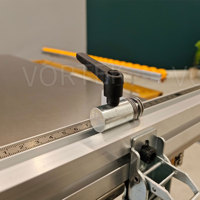 Sierra de Mesa Circular Horizontal Plegable Portátil Mini con Corte a 45/90 Grados, Diámetro de Corte de 20 CM, Peso de 55+22 KG para Trabajos en Madera