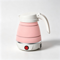 Bouilloire Électrique Pliable Portable de Voyage avec Arrêt Automatique et Chauffage Sûr – Chauffe-Eau Électrique pour Thé