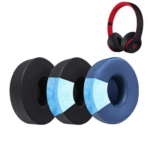 Almohadillas de Repuesto para Auriculares Beats Solo 2/3, Transpirables, con Gel Refrigerante, Tela Transpirable, Espuma Viscoelástica Suave, Aislamiento de Ruido - Product Image 1