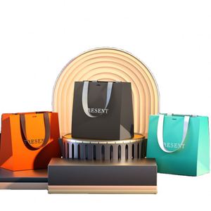 Small Quantity Cardboard <b>Paper</b> <b>Bag</b> Low MOQ Custom Printed Shopping <b>Bag</b> Simple Boutique Packaging for Jewelry & Cosmetic - Product Image 3