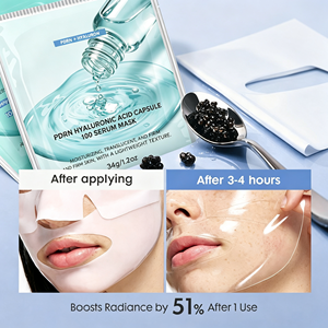 Masque facial en gel de collagène personnalisé pour femmes, soin de la peau, Palmitoyl Pentapeptide-4, stimule le collagène de la peau, masque éclaircissant à la niacinamide - Product Image 5