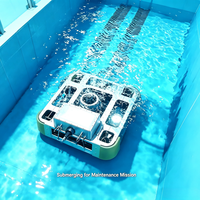 Robot ROV anti-corrosion au boro, résistant aux radiations, avec outils modulaires à changement rapide pour les travaux de réparation des piscines de carburant radioactif