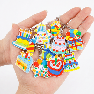 Wholesale Hot Sale Promotional Gift Soft PVC 2D Vintage Cartoon Customized logo <b>Keychain</b> for Carnival Prizes - Product Image 2