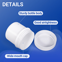 Pot en plastique HDPE de qualité alimentaire de 150 ml avec couvercle à vis pour confiture, miel, biscuits, aliments en conserve, arachides, contenants de stockage