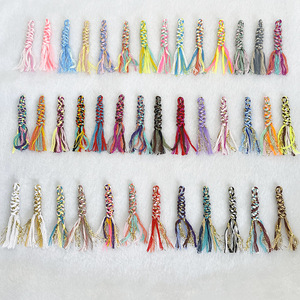 Mini pampilles en coton fouetté et fil de soie doré, tressées à <span class=keywords><strong>la</strong></span> main, style Vajra, nœud serpent, pour pendentif, vêtements, bracelet, cordon, style ethnique - Product Image 3