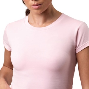 Camisetas Deportivas Cortas Clásicas para Mujer, Duraderas, de Secado Rápido, de Lana, MOQ Bajo, Ajuste Entallado, Diseño Estampado para Deportes de Verano al Aire Libre - Product Image 5